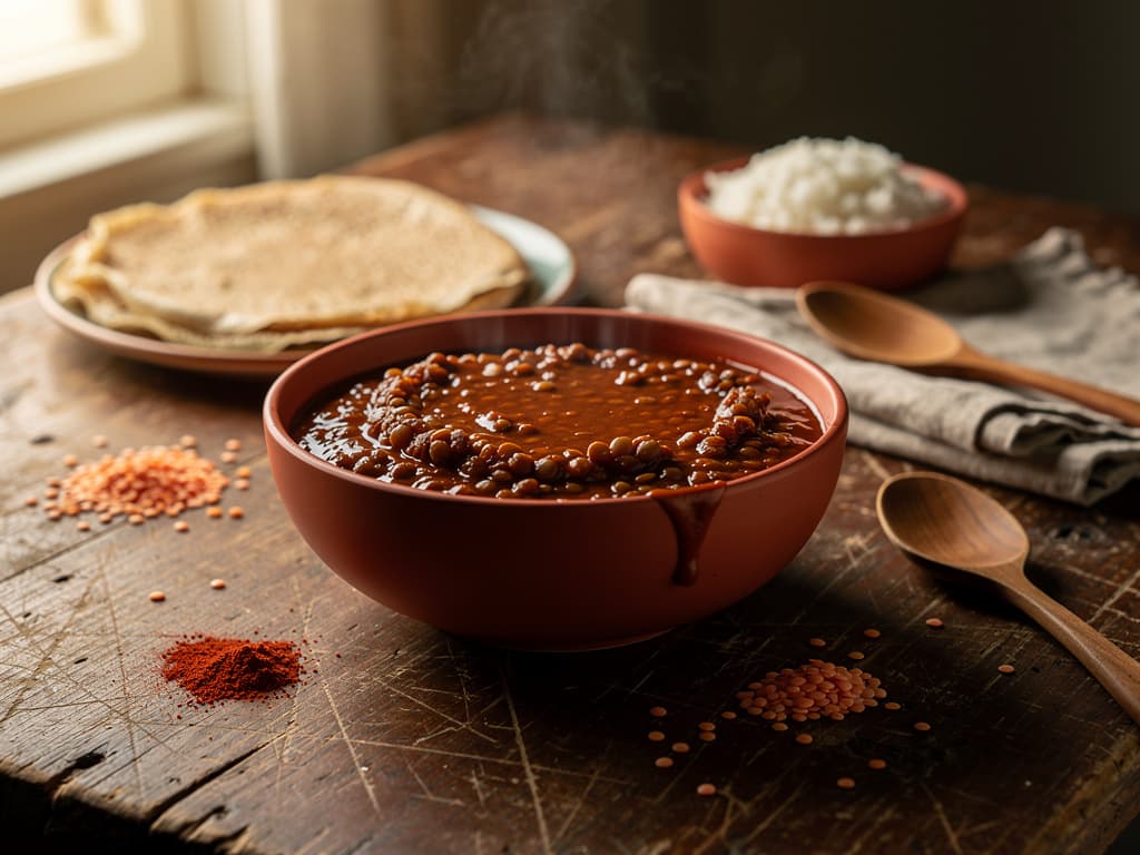 misir wot ethiopische rode linzenstoof